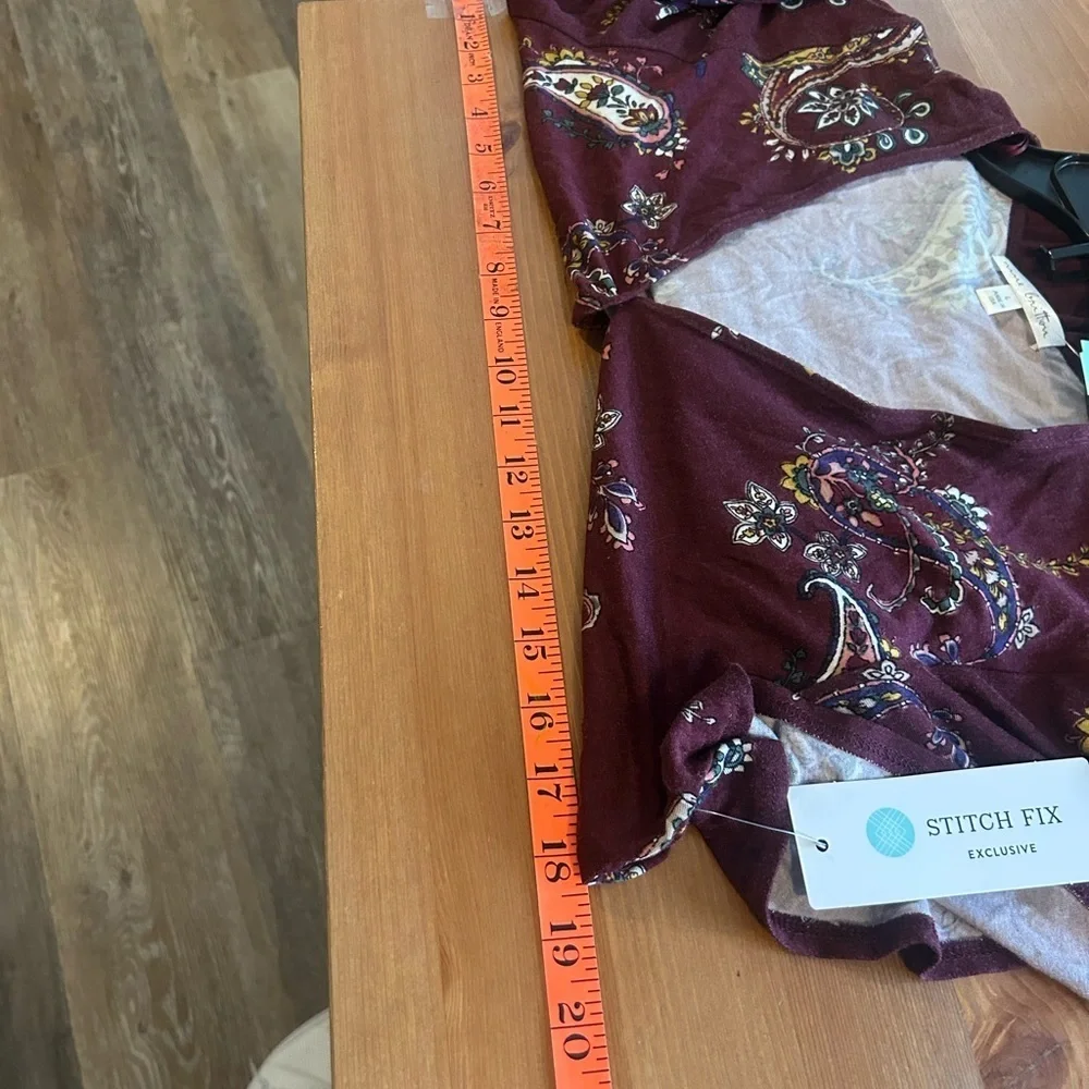 Stitch Fix Exclusive Large Nine Britton Floral Paisley Wrap Dress